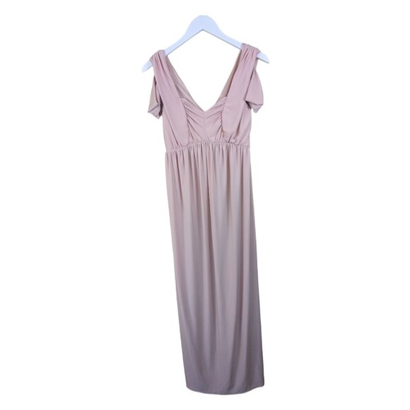 ASOS dress Drape Cold Shoulder Maxi wedding bridesmaid 4 - Picture 3 of 7